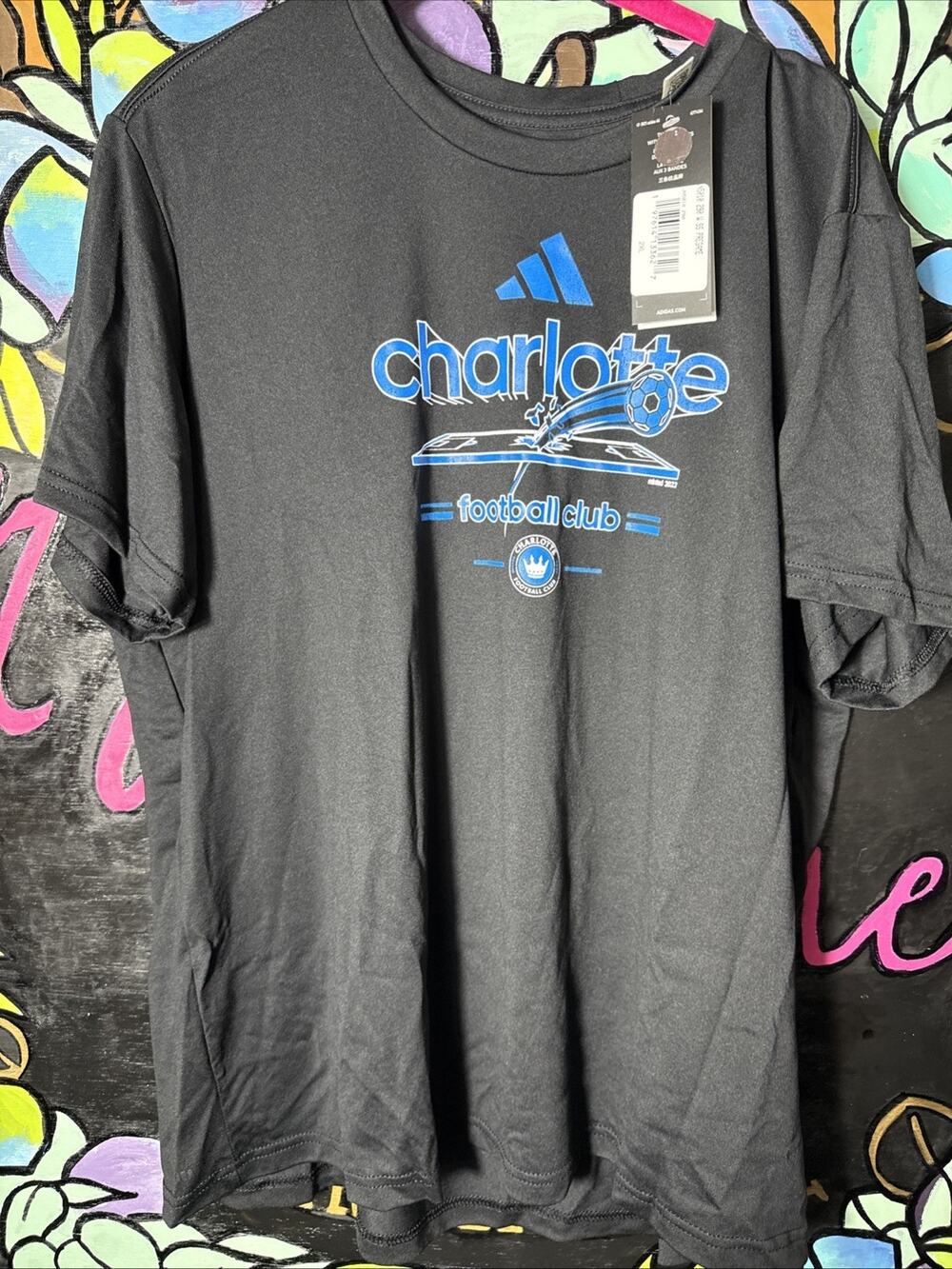 Adidas Youth Charlotte Football Club, Black, 2XL XXL